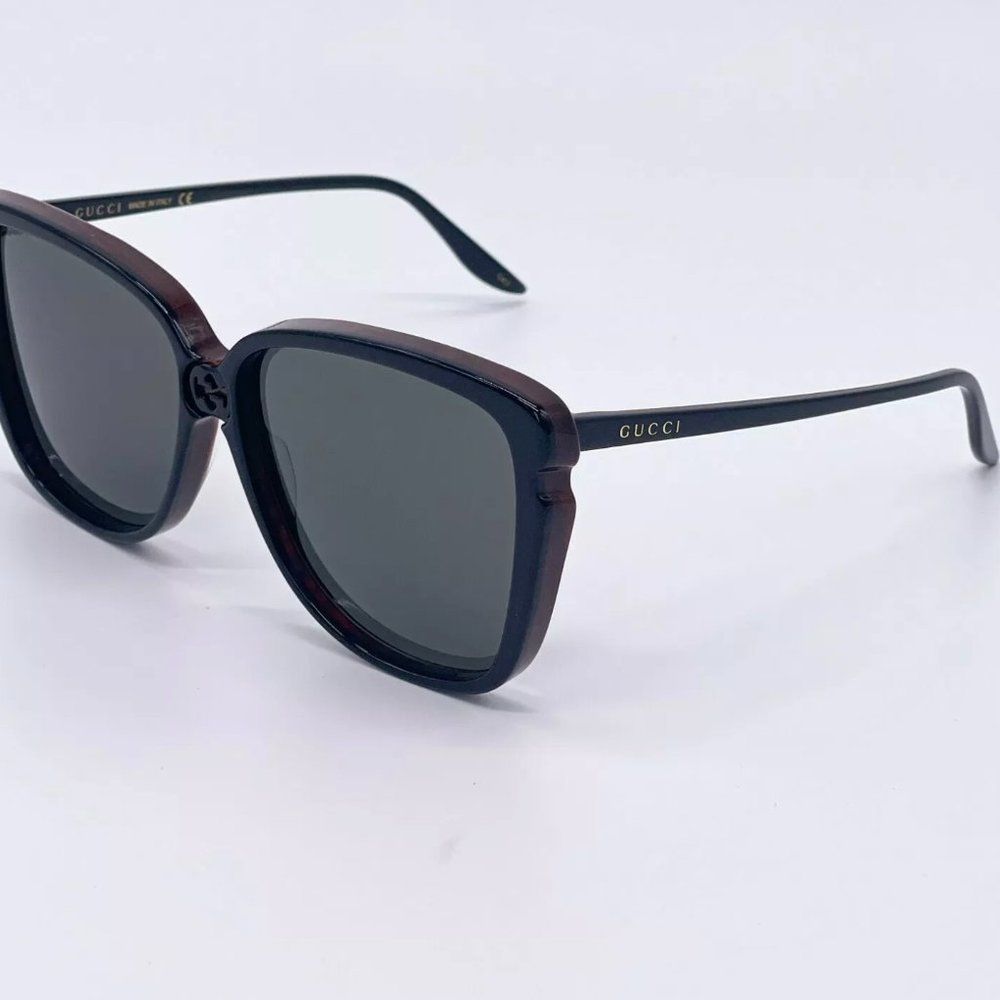 Sale! New Gucci Women's 63mm Black and Brown Sunglasses!